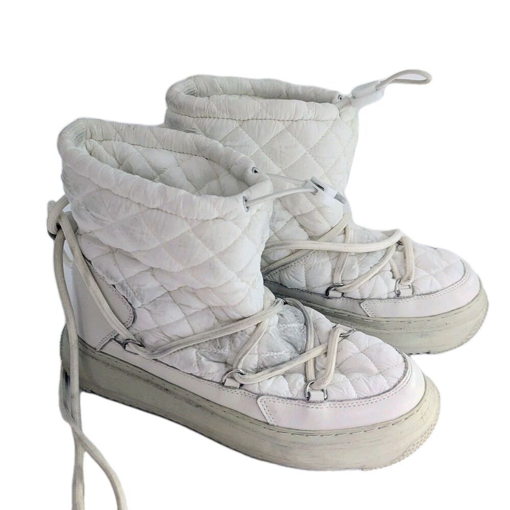 Pajar Gravita Women's Platform Snow Boot White Ice Waterproof US 8
